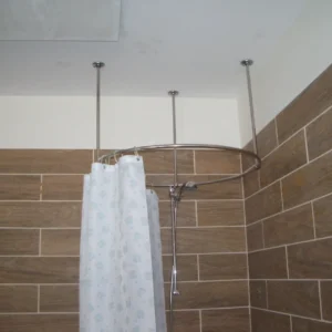 Circle Shaped 360 degrees Shower Curtain Rod for Bathroom, Fitting and Dressing room with Ceiling Brackets