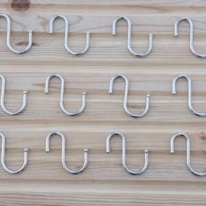 Steel Shower Curtain Hooks(Set) for Shower Curtain Rods- 16 mm./22 mm.
