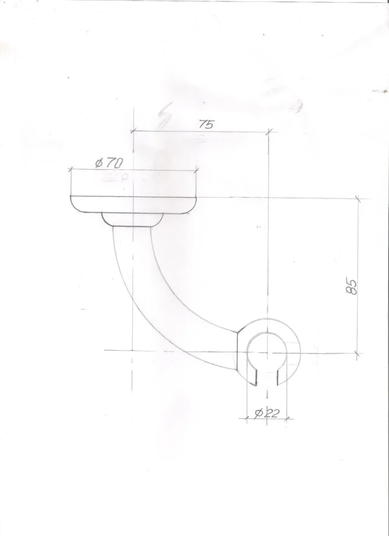 Single Curtain Rail for Window, Plastic Roller-Hooks, Curved Ceiling Brackets and Plug Ends - Image 7