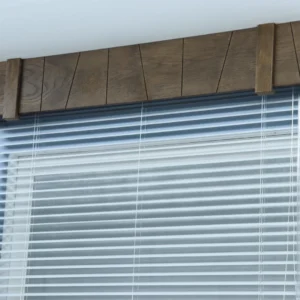 Window Valance, Cornice Board, Pelmet Box- Veneered MDF OAK Mod. 103, Ceiling Montage and Many Colors Finishes