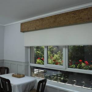 Rustic Window Valance, Cornice Board, Pelmet Box, Curtain Box- Veneered MDF OAK Mod. 201 Burnt Wood Design, Wall Montage